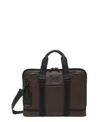 Dark Brown Nylon Briefcase
