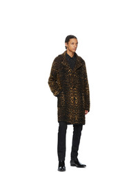 Saint Laurent Beige Wool Single Breasted Coat