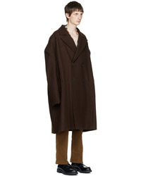 Valentino Brown Double Breasted Coat
