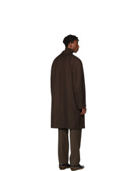 Lemaire Brown Gabardine Coat
