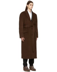 Acne Studios Brown Long Tailored Coat
