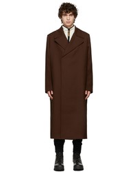 Jil Sander Burgundy Tailored Coat