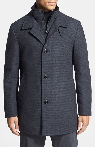 BOSS Coxtan Wool Blend Overcoat, $645 | Nordstrom | Lookastic.com