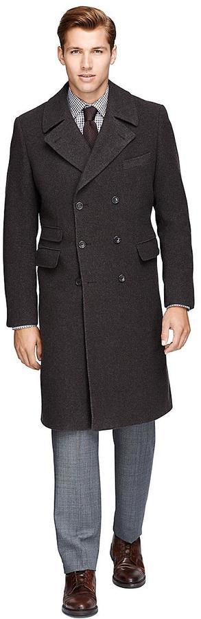 importere Præstation lighed Brooks Brothers Double Breasted Topcoat, $998 | Brooks Brothers | Lookastic