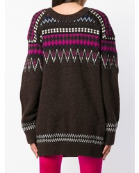 Junya Watanabe Zig Zag Long Knitted Sweater