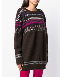 Junya Watanabe Zig Zag Long Knitted Sweater