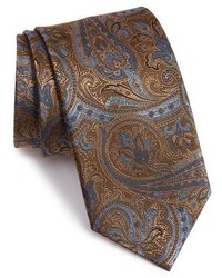 Dark Brown Paisley Tie