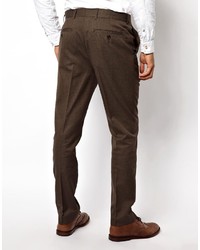 Asos Brand Slim Fit Smart Pants In Dogstooth