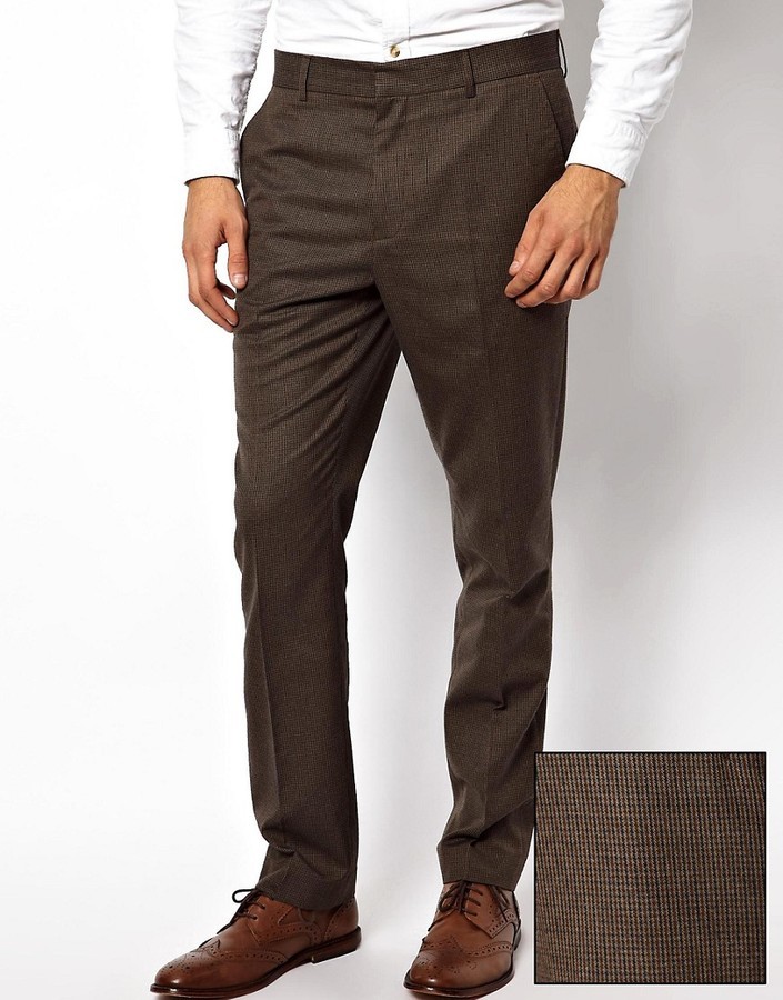 smart casual brown pants