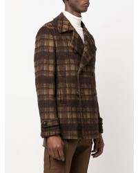 Tagliatore Check Pattern Double Breasted Jacket
