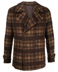 Tagliatore Check Pattern Double Breasted Jacket