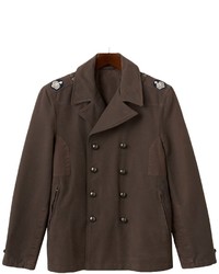 Ro R And O Double Breasted Military Peacoat