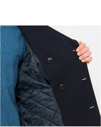 Uniqlo Wool Blended Jersey Pea Coat