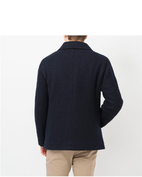 Uniqlo Wool Blended Jersey Pea Coat