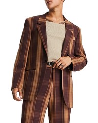 ASOS DESIGN Plaid Oversize Suit Jacket