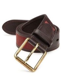 Burberry Canvas Check Leather Belt