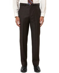 Brooks Brothers Fitzgerald Fit Plain Front Plaid Trousers