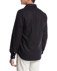Kiton Plaid Wool Cashmere Overshirt
