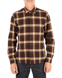 Kato The Ripper Plaid Flannel Button Up Shirt