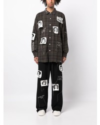 Haculla Sick Of It All Plaid Pattern Cotton Shirt