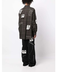 Haculla Sick Of It All Plaid Pattern Cotton Shirt