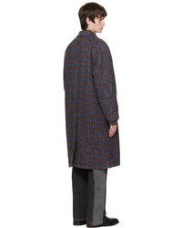 Andersson Bell Blue Brown Check Coat