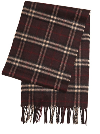 check cashmere scarf burberry