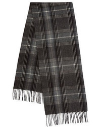 Black Brown 1826 Ombre Plaid Scarf