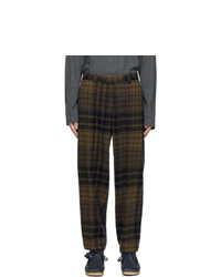 tss Navy And Brown Pegtop Trousers