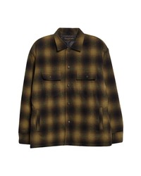 F-LAGSTUF-F Check Wool Blend Jacket In Yellow At Nordstrom