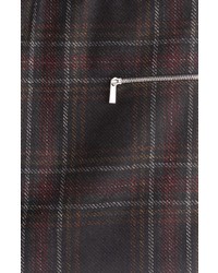 Barbara Bui Tartan Skirt With Zips