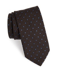 Eton Dot Cotton Blend Tie