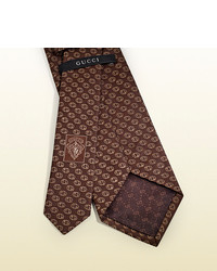 Gucci Interlocking G Woven Silk Tie