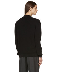 Second/Layer Black Puppet Long Sleeve Zip Polo