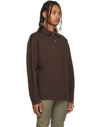 Another Aspect Brown Rib Polo