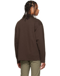Another Aspect Brown Rib Polo
