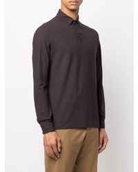 Zanone Long Sleeves Cotton Polo Shirt
