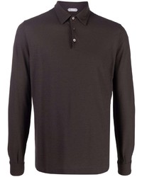 Zanone Long Sleeves Cotton Polo Shirt