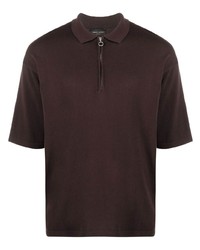 Roberto Collina Cotton Crepe Zipper Polo Shirt