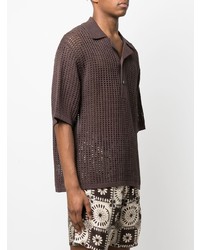 Nanushka Crocheted Polo Shirt