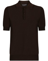 Dolce & Gabbana Knitted Short Sleeve Polo Shirt