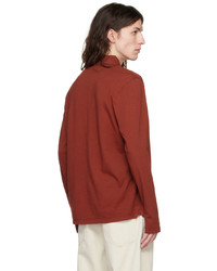 Vince Red Gart Dyed Polo