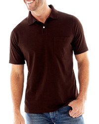 St Johns Bay St Johns Bay Short Sleeve Jersey Pocket Polo Shirt