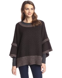 LABEL+thread Quilted Sweater Poncho