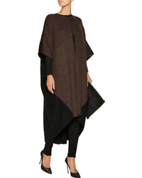 Victor Alfaro Oversized Two Tone Knitted Poncho
