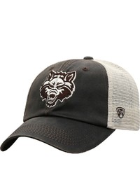 Top of the World Brown Arkansas State Red Wolves Scat Mesh Trucker Snapback Hat