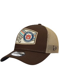 New Era Brown Auburn Tigers Guide Trucker 9forty Snapback Hat At Nordstrom