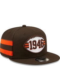 New Era Brown Cleveland Browns 1946 Jersey Stripe 9fifty Snapback Hat At Nordstrom
