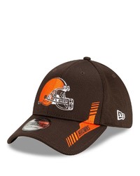 New Era Brown Cleveland Browns 2021 Nfl Sideline Home 39thirty Flex Hat
