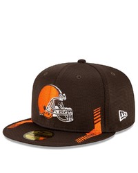 New Era Brown Cleveland Browns 2021 Nfl Sideline Home 59fifty Fitted Hat At Nordstrom
